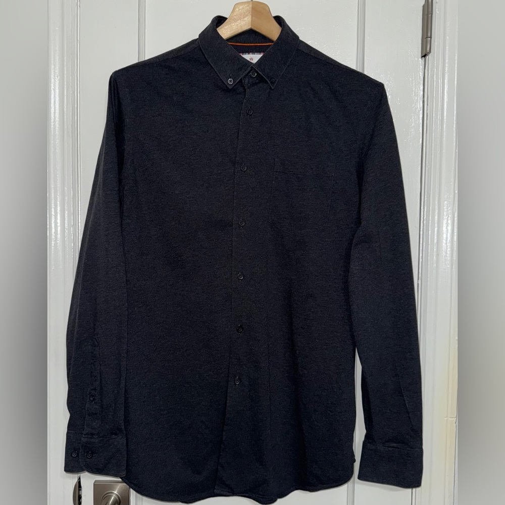 Modern Ambition Men’s Long Sleeve Flannel Shirt | Charcoal | M